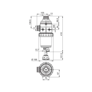 FILTR SSAWNY 200-260 L/MIN T7 Z ZAWOREM ARAG 3172002.030