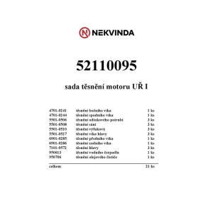 ZESTAW USZCZELEK SILNIKA 3-CYLINDRY 1,5 MM ZETOR 52110095