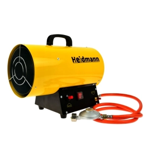 NAGRZEWNICA GAZOWA 15KW  WĄŻ Z REDUKTOREM HEIDMANN H00751