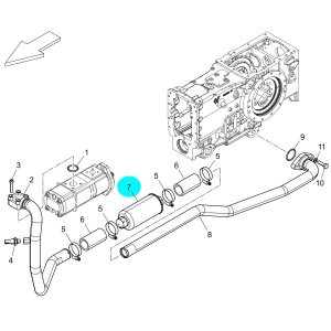 FILTR OLEJU HYDRAULICZNEGO MCCORMICK LANDINI 6657512A1
