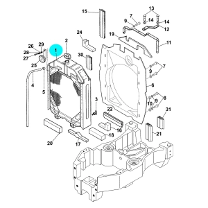 CHŁODNICA MCCORMICK V.. MF SADOWNICZY 3658633M4