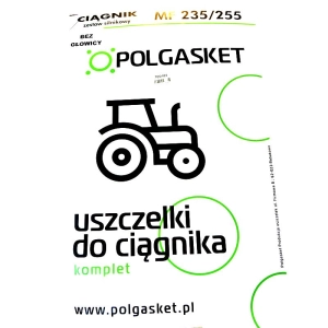 KOMPLET USZCZELEK SILNIKA MF 235, 255 BEZ USZCZELIKI GŁOWICY TED 022 POLGASKET