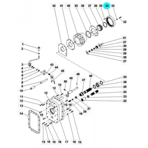 KOLO KORONKOWE REDUKTORA MASSEY FERGUSON 1865528M1   1671558M1